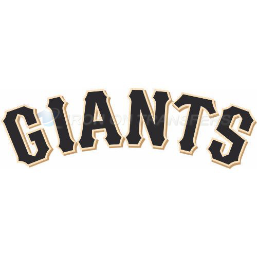 San Francisco Giants Iron-on Stickers (Heat Transfers)NO.1905